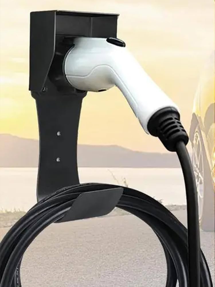 Amazon | Ladruph EV充電器 ケーブルホルダー 雨除け 収納